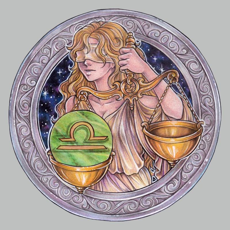 Zodiac Sign Sternzeichen Waage Libra Geschenk
