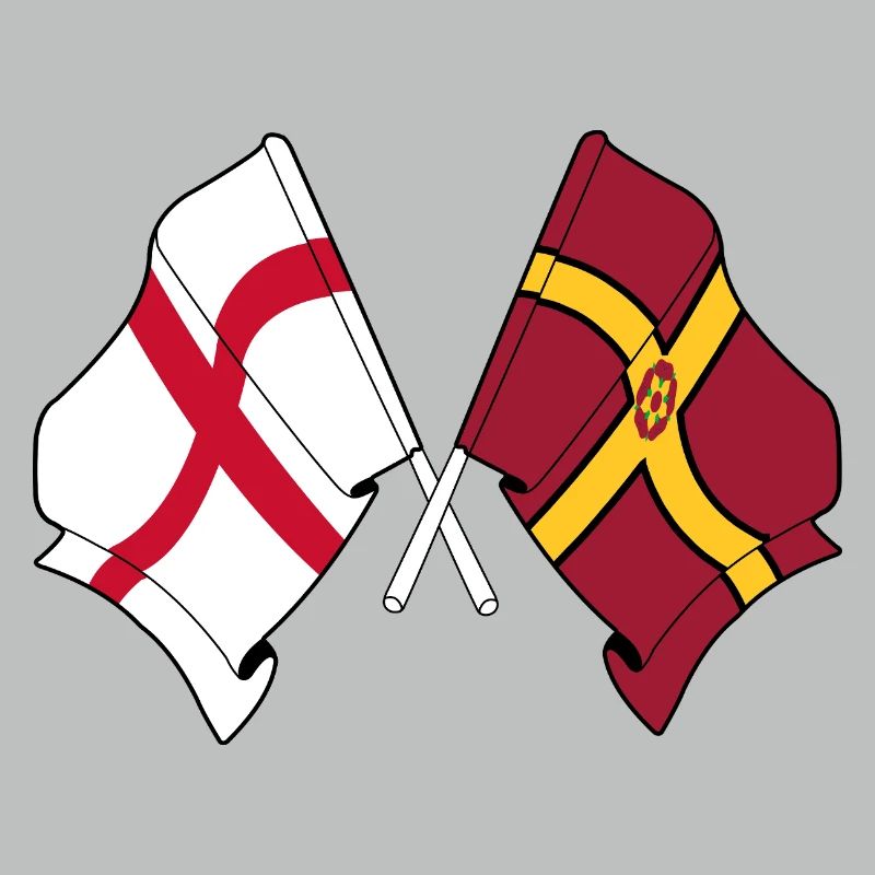 Drapeau du Northamptonshire croisé avec l’Angleterre