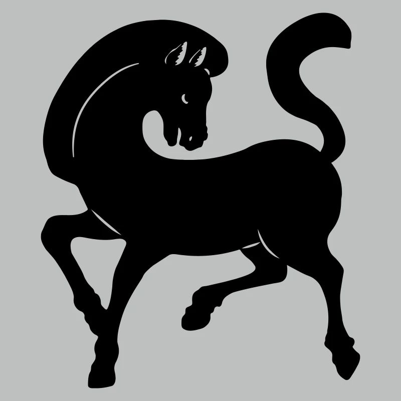 Image d’ombre de cheval année du cheval