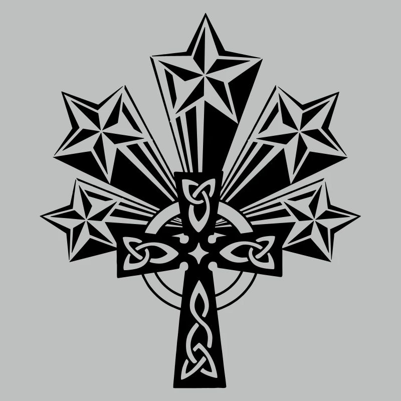 Celtic cross 5 stars