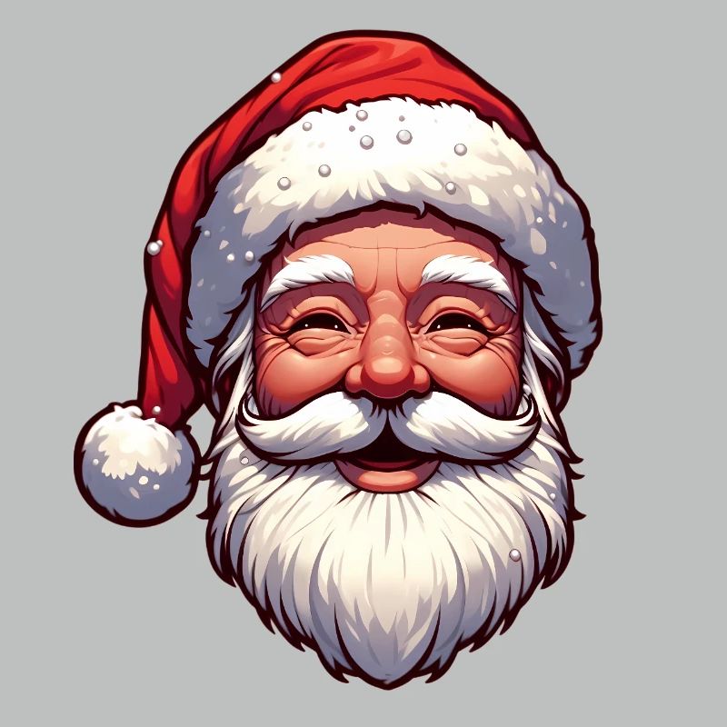 Fröhlicher Weihnachtsmann Gesicht