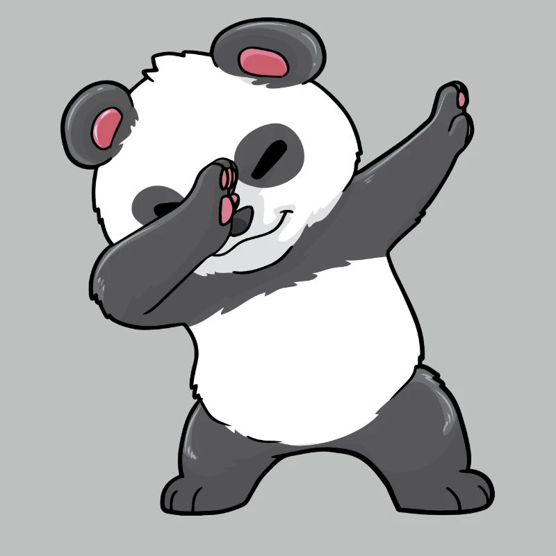 Panda Dabbing Kawaii