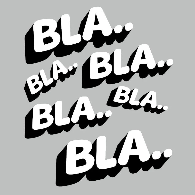 Bla Bla Bla Lustig Statement Genervt Kaffee