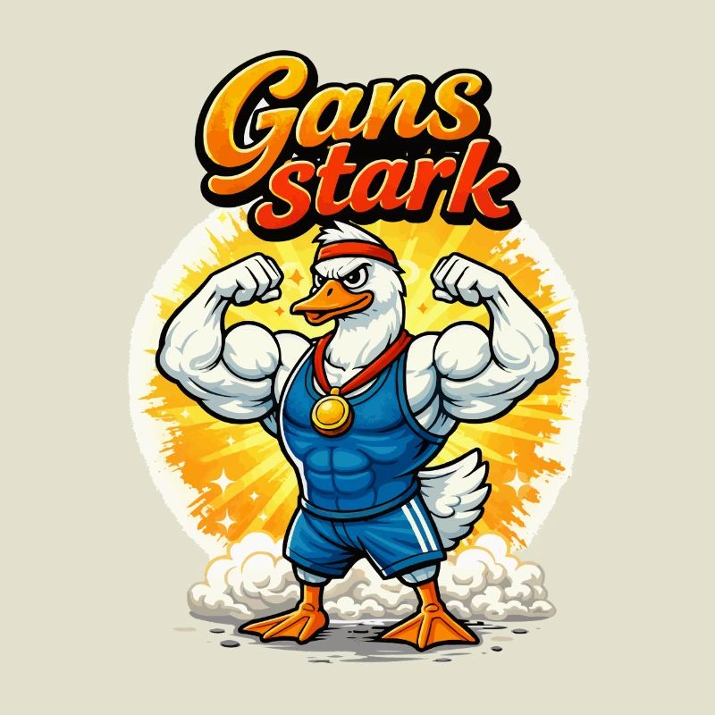 Gans Stark Muskelheld