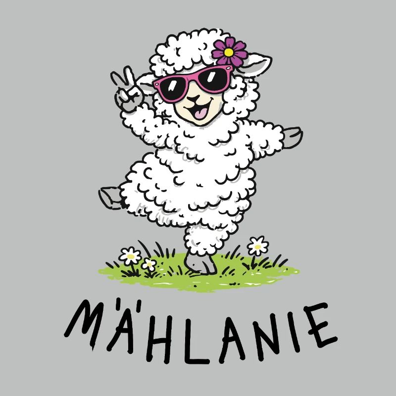 Mählanie – Cute dancing sheep with a play on words