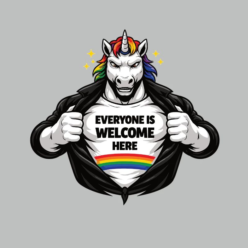 Diversity & Respect Rainbow Statement Design