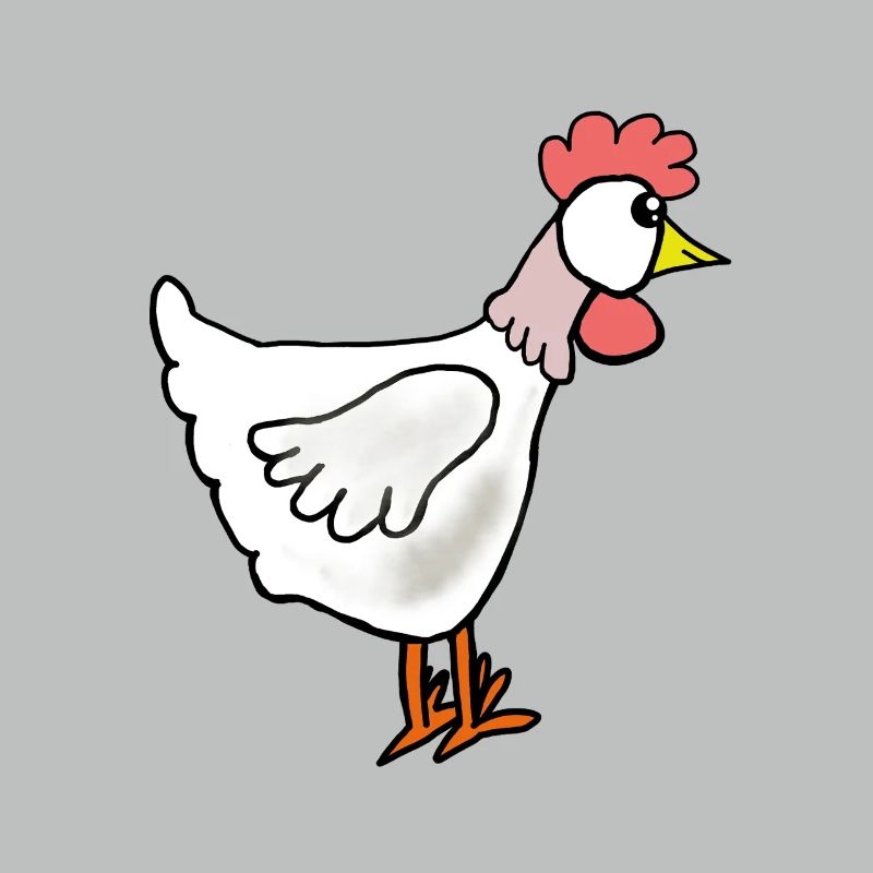 Naughty Chicken Cartoon Chickens Hen Easter
