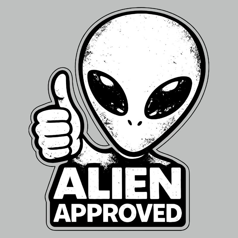 Alien Approved Thumbs Up Top Alien