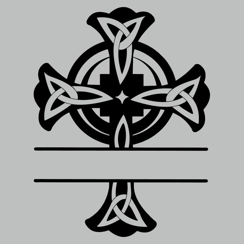 Logo ou monogramme de croix celtique