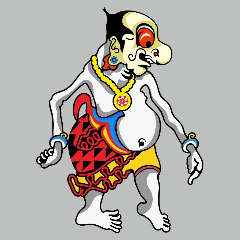 Grotesque Oni Harlequin Tee