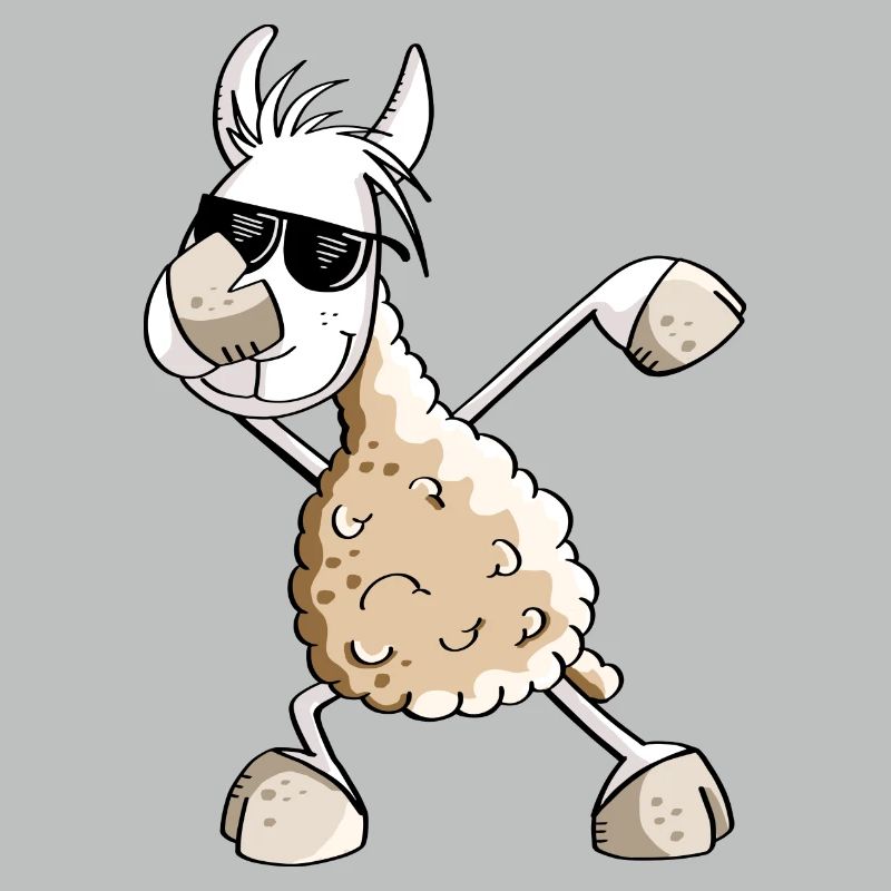 Cool Dab Dance Lama - Dabbing Alpaga - Comic Fun