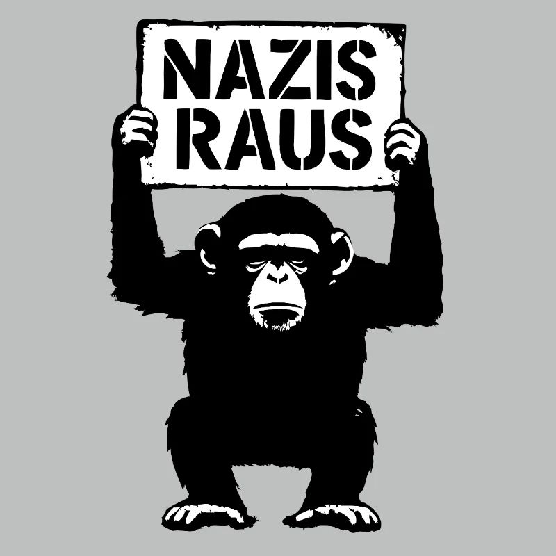 Grim monkey is against racism