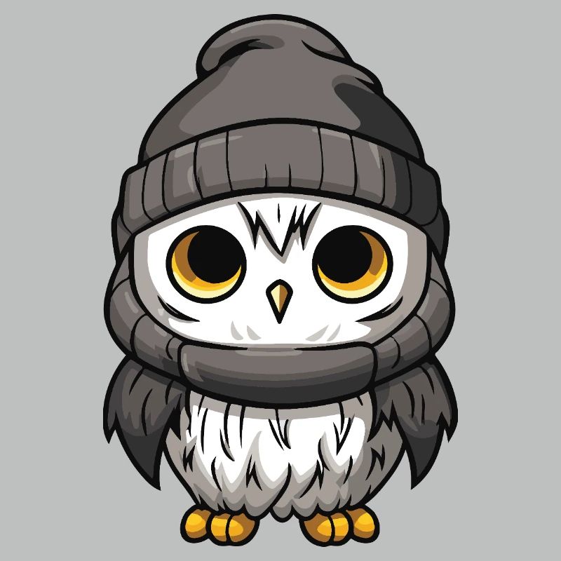Eule Comic Winter Cozy