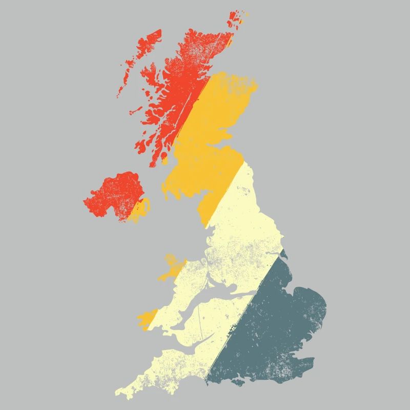 UK Map Prism Gradient