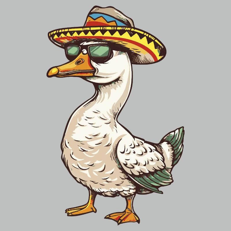 Goose Comic Funny Sombrero