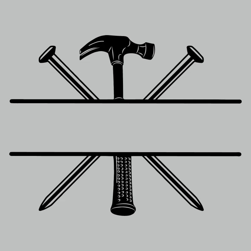 Carpenter Logo Nägel und Hammer