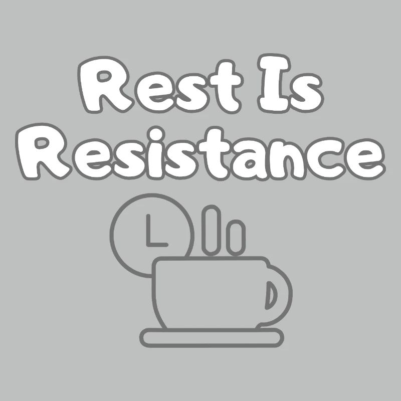Rest Is Resistance – Anti-Stress Statement Tee
