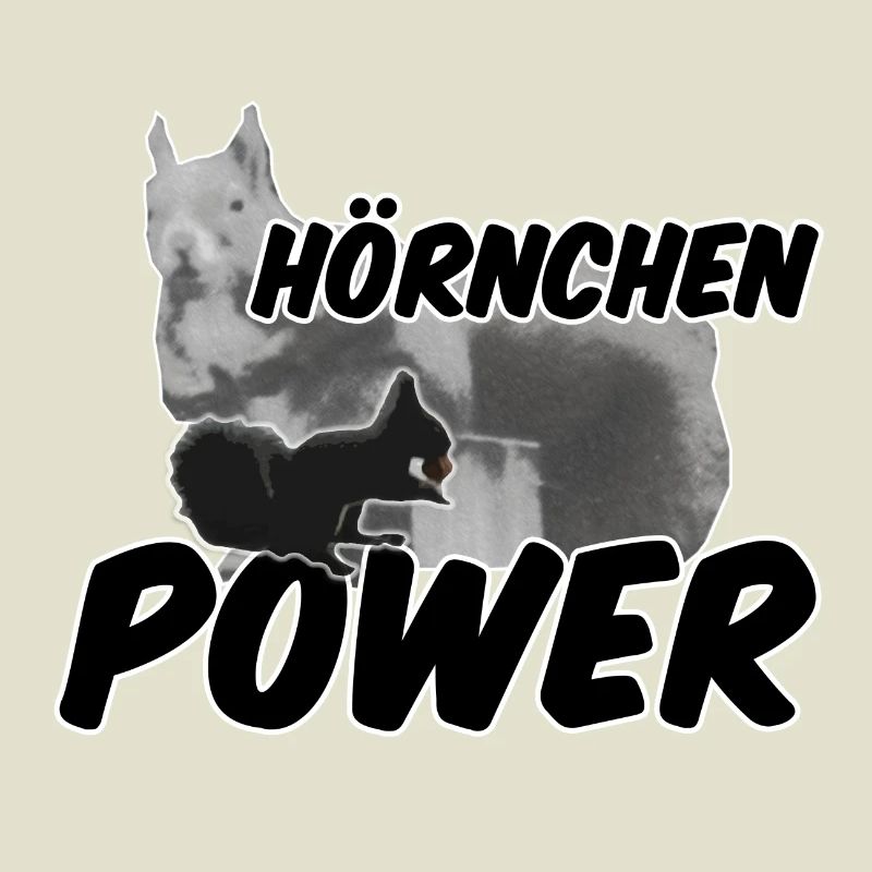 Hörnchenpower Eichhörnchen Tiere Spruch