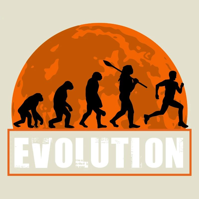 Running Man Evolution Funny Runner Tee Marathon