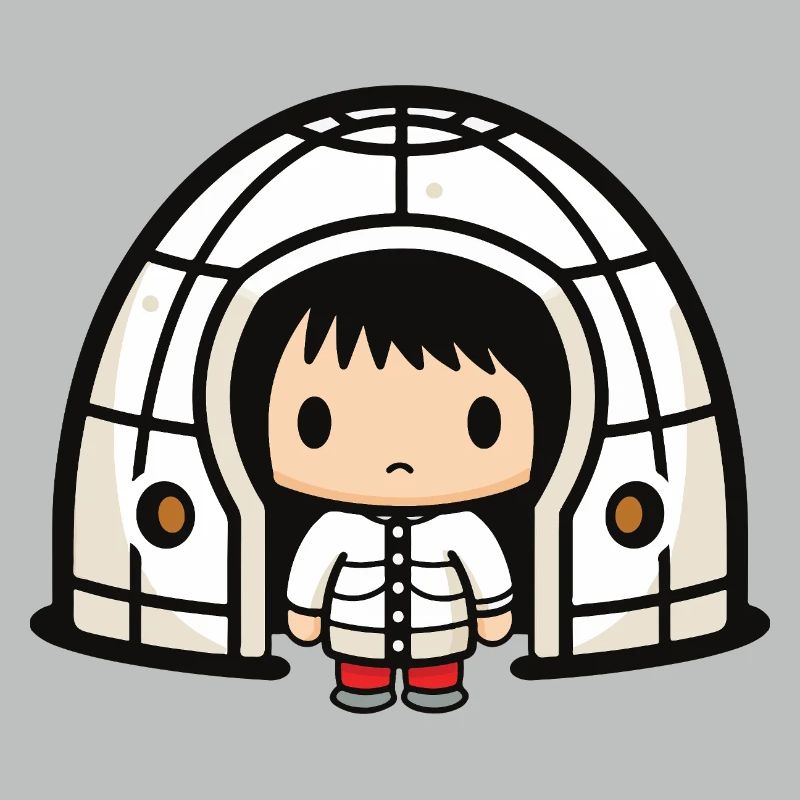 Winter Eskimo Igloo Comic