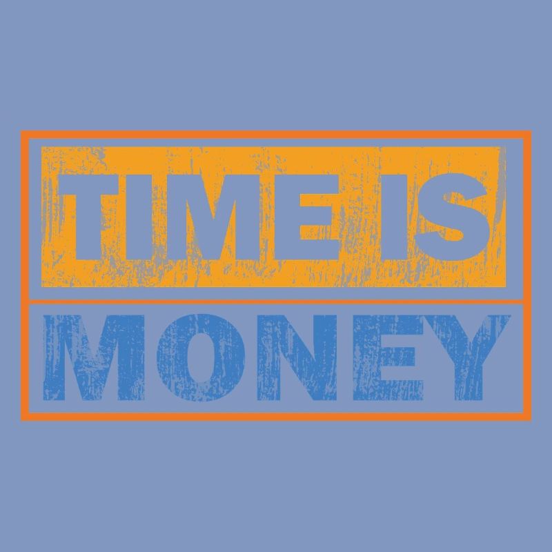 Le temps, c’est de l’argent : Typographie de contraste
