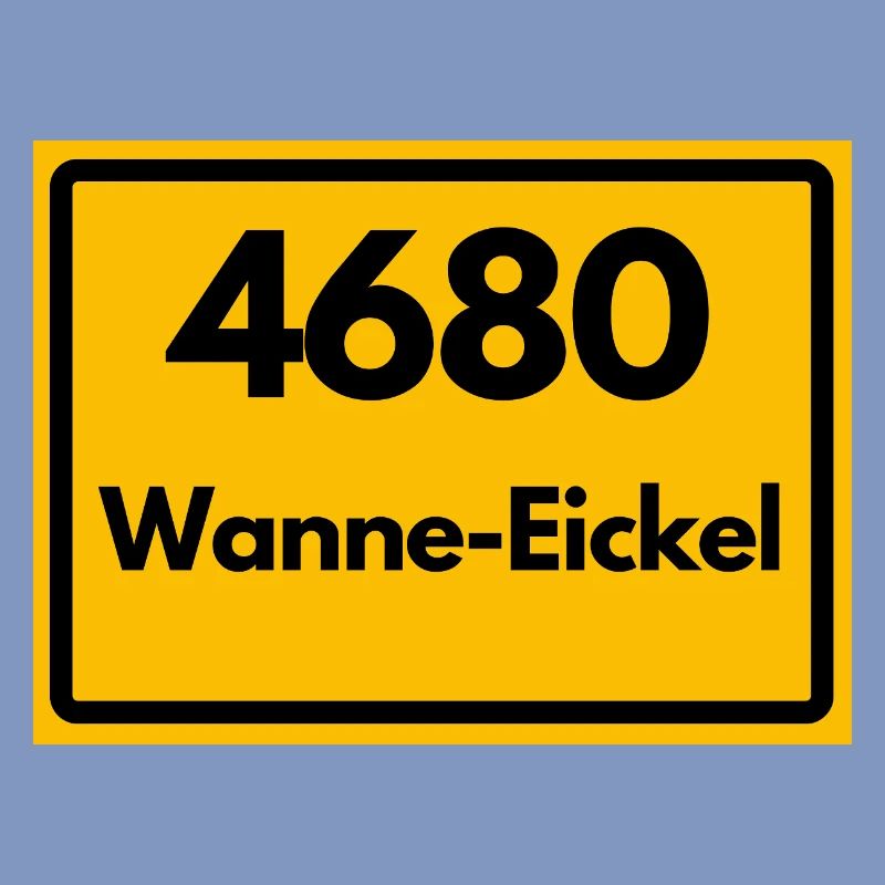 ALTE POSTLEITZAHL PLZ RETRO 4680 WANNE-EICKEL NRW