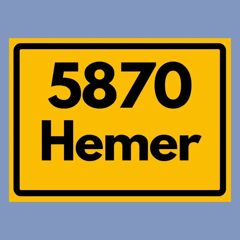 ALTE POSTLEITZAHL PLZ RETRO 5870 HEMER
