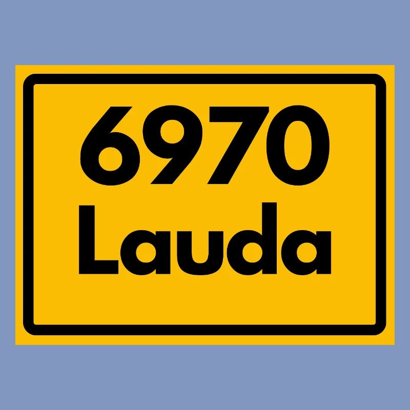 ANCIEN CODE POSTAL RETRO 6970 LAUDA HEIMATSTOLZ