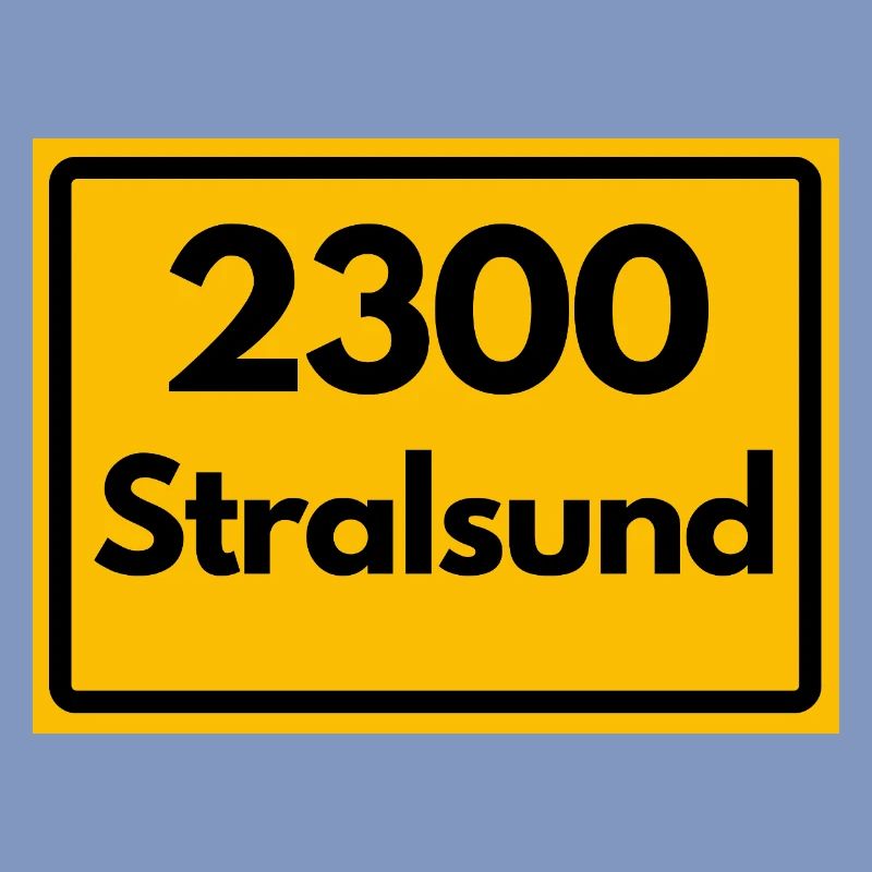 ANCIEN CODE POSTAL RETRO 2300 STRALSUND HEIMAT