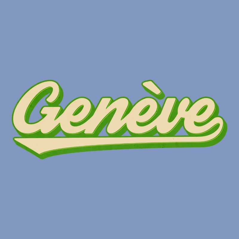 Genève Retro Script Lime