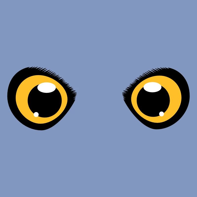zwei leuchtende Augen einer Eule