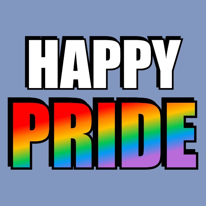 Lebendige Pride-Regenbogen-Typografie
