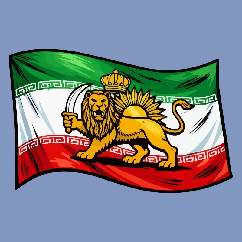 Persia Iran Flag