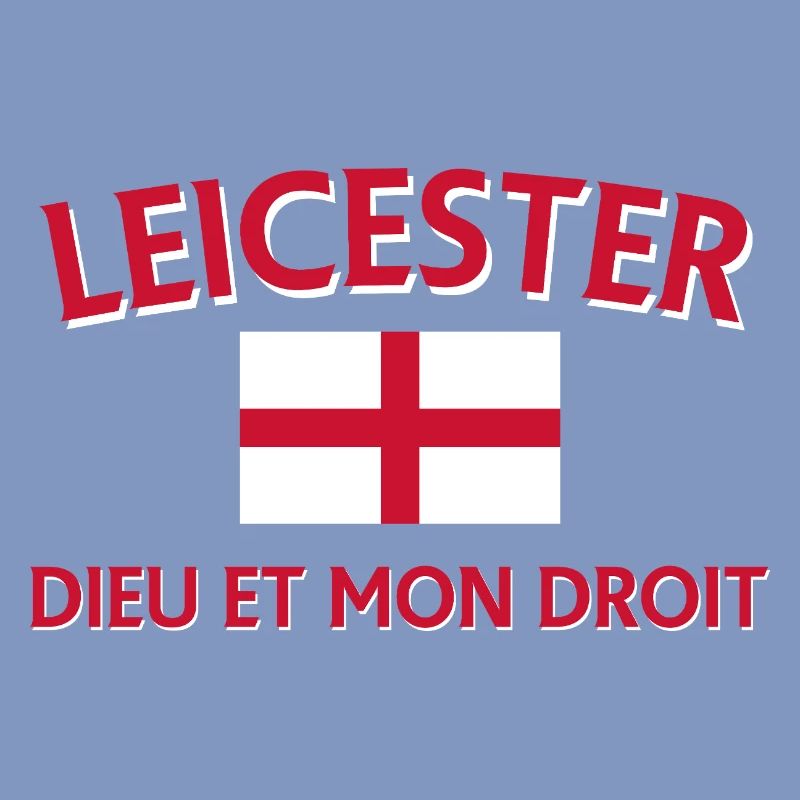 Leicester Angleterre Drapeau et devise