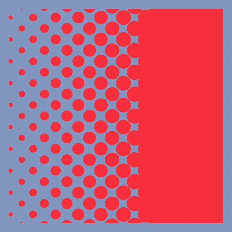 Halftone Gradient Rotes Panel