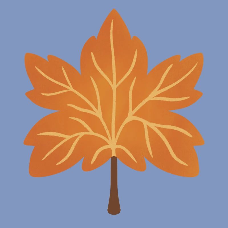 Autumn Maple Leaf Silhouette