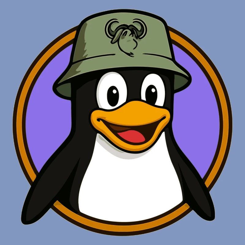 Tux Linux + GNU Hat