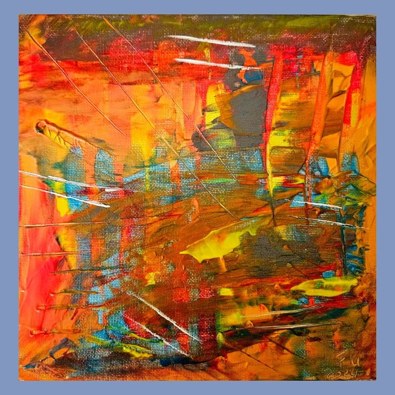 Image abstraite couleur feu