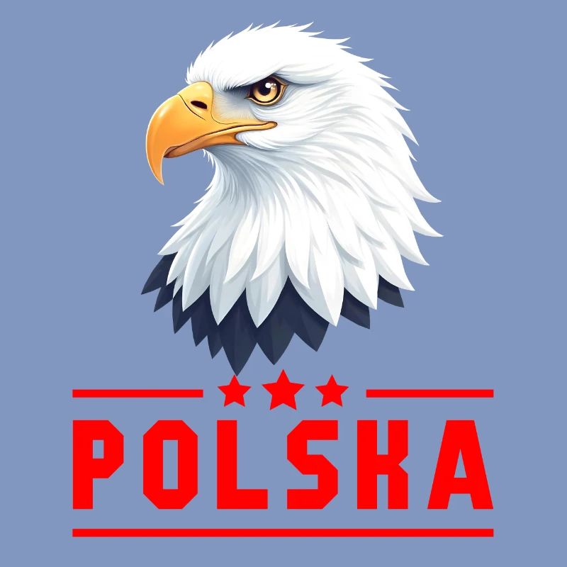 POLAND Eagle red letters