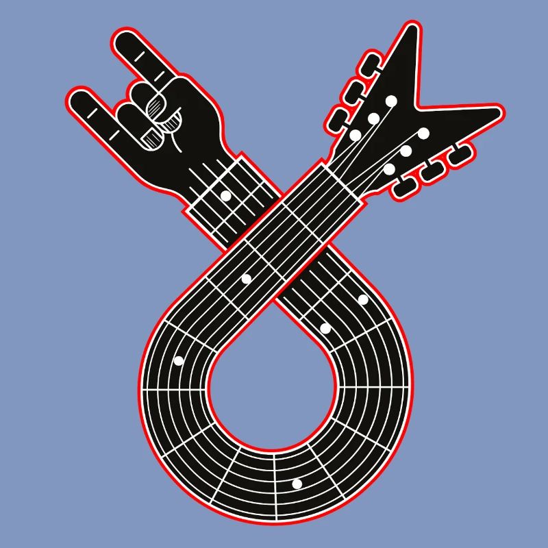 Boucle de guitare avec instruments de doigts