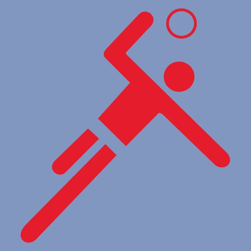 Red handball player