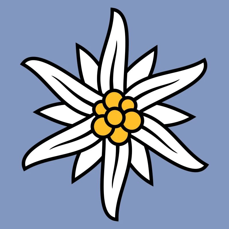 Edelweiss Bergblume Logo