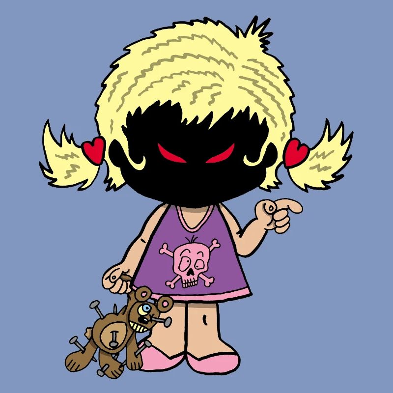 Dämonisches kleines Mädchen