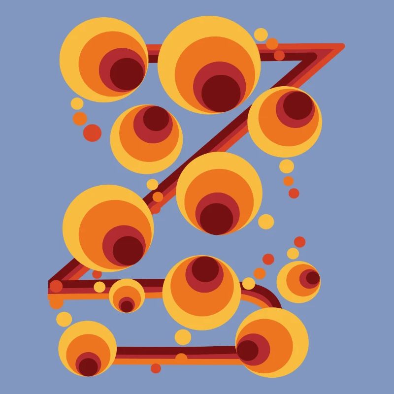 Abstract Polka Dot Circle Pattern