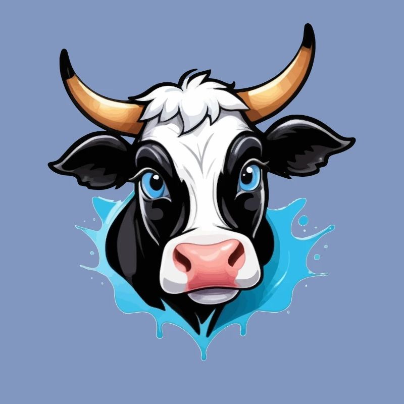 Cow in comic style