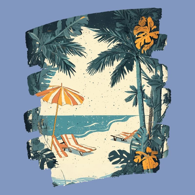Summer Palm Tree Beach