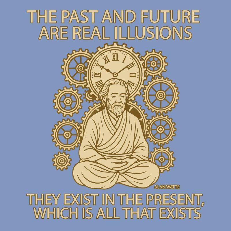 Alan Watts Present Time Citation Tee