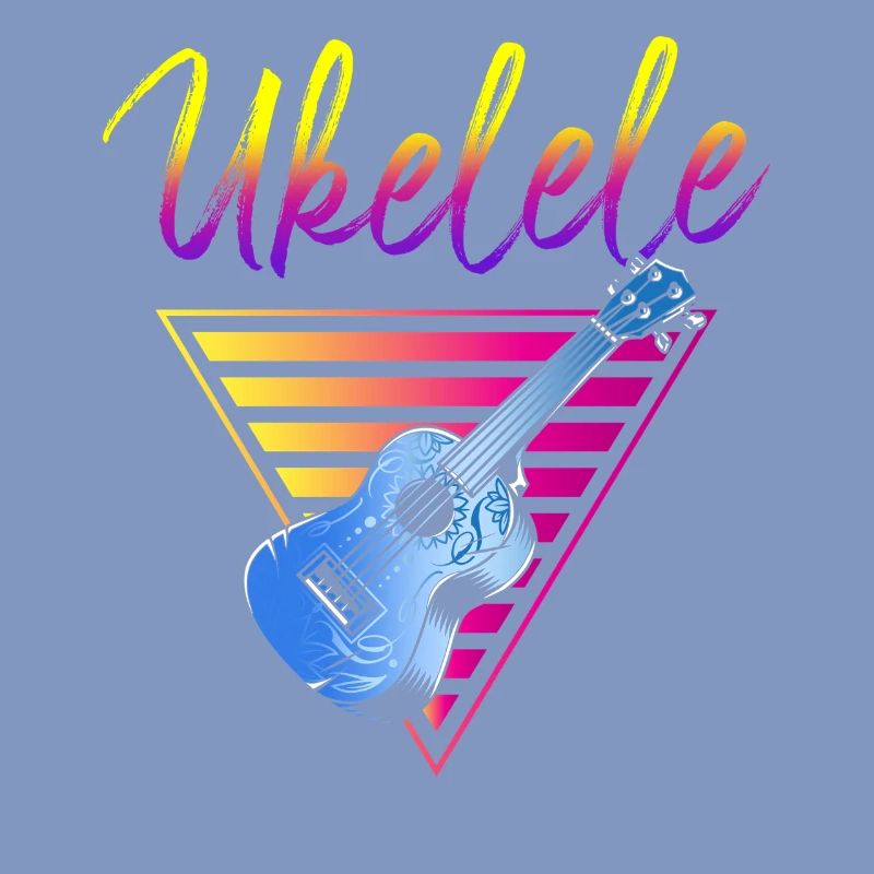Hawaiian Ukulele Uke Retro 80s 90s