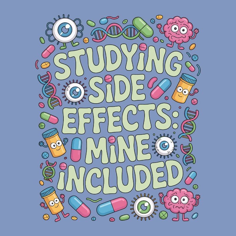 Pharmacist Student Studying Side Effects Science