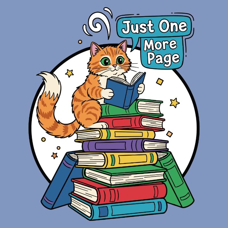 Cat reader: Just one more page
